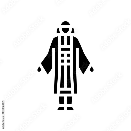 anime cosplay female glyph icon vector. anime cosplay female sign. isolated symbol illustration