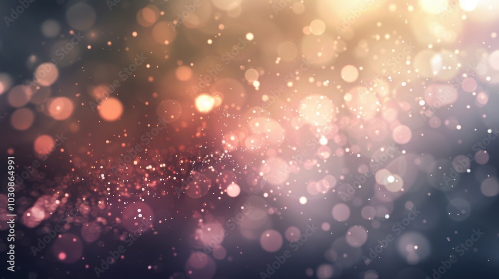 Fototapeta premium Abstract Glowing Bokeh Background - Dreamy and Magical
