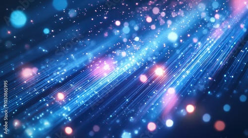 Fibre optics carrying data through the internet 