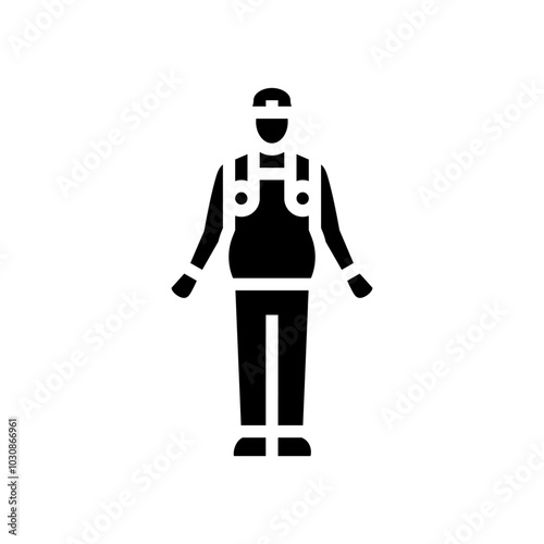 video game cosplay male glyph icon vector. video game cosplay male sign. isolated symbol illustration