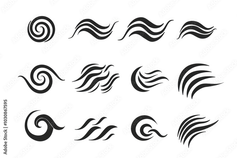 Black and White Swirl Patterns Black and White Swirl Patterns
