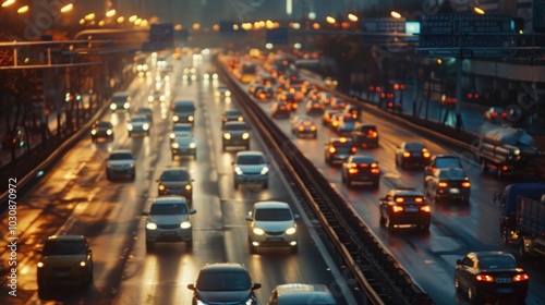Cars on Highway