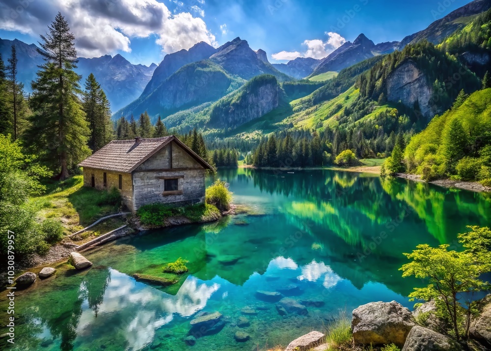 Serene Mountain Lake: A Hidden Gem in Urban Exploration Photography Serene Mountain Lake: A Hidden Gem in Urban Exploration Photography