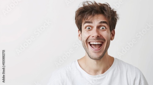 Smiling Man Portrait: Happy and Joyful Expression