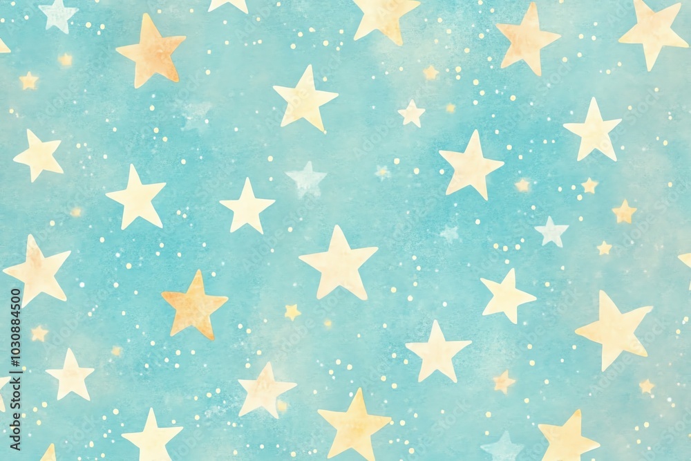 A dreamy light blue background adorned with golden stars, creating a whimsical and serene atmosphere for various uses. A dreamy light blue background adorned with golden stars, creating a whimsical and serene atmosphere for various uses.