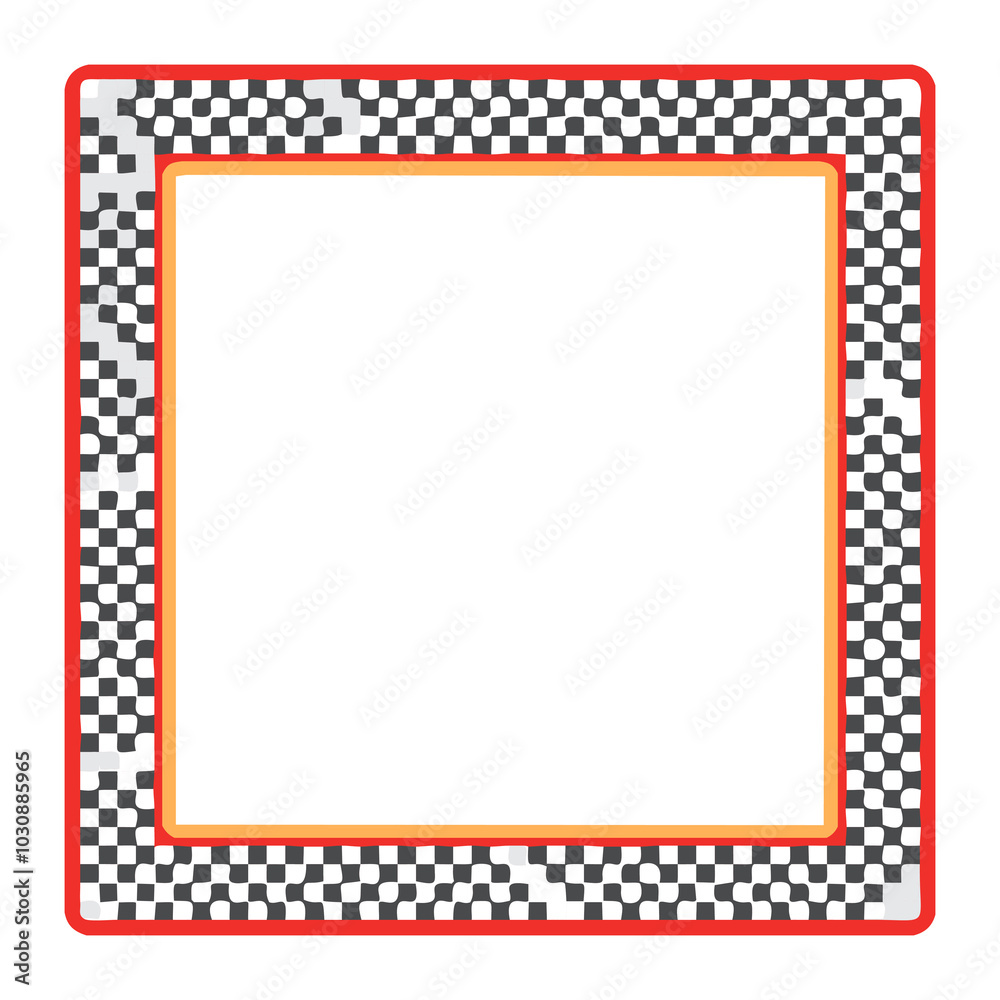 Retro checkered frame. Retro checkered frame.