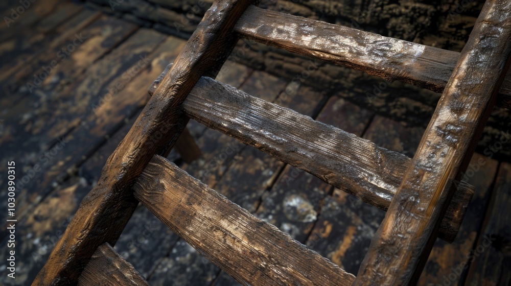 Old wooden chair with peeling paint Old wooden chair with peeling paint