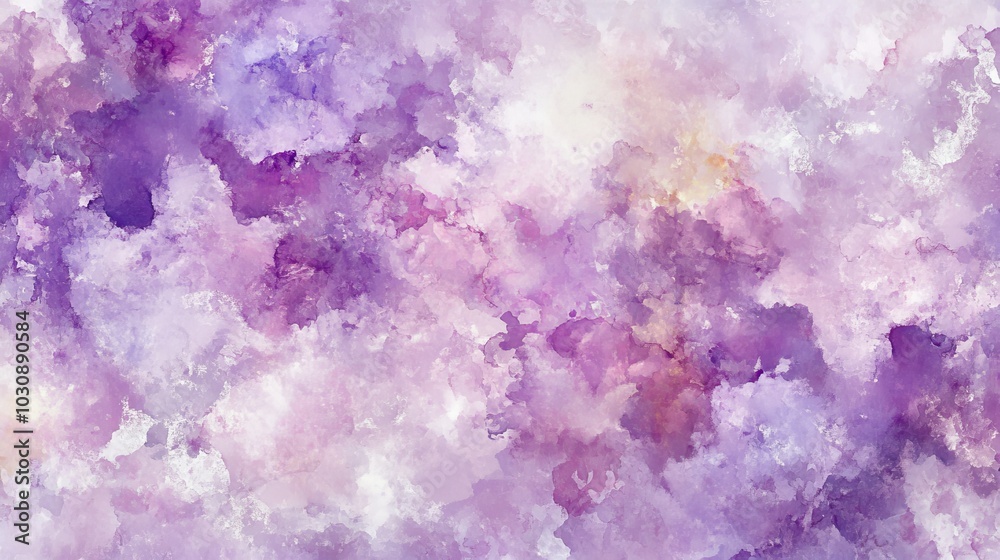 Purple watercolor paint flows and mixes on a white backdrop, creating artistic splashes and textures in vibrant hues Purple watercolor paint flows and mixes on a white backdrop, creating artistic splashes and textures in vibrant hues