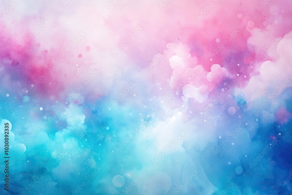 Abstract pastel pink and blue watercolor background with shallow depth of field Abstract pastel pink and blue watercolor background with shallow depth of field