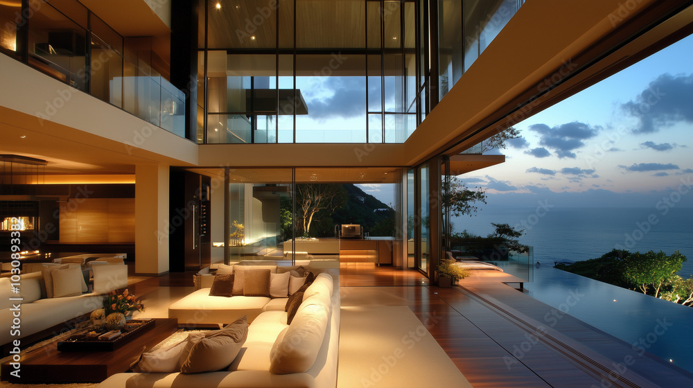 Obraz premium Luxury Interior Photography Featuring High-End Design Elements & Elegant Ambiance