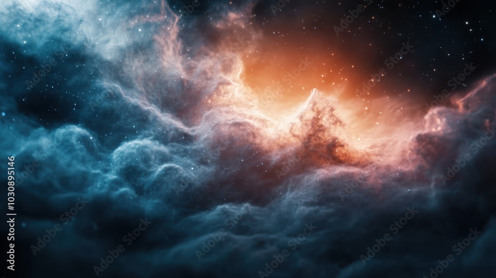 A mesmerizing view of a colorful nebula with stars scattered in deep space, inspiring awe and wonder about the mysteries and beauty of the universe around us. A mesmerizing view of a colorful nebula with stars scattered in deep space, inspiring awe and wonder about the mysteries and beauty of the universe around us.