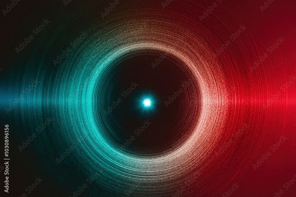Abstract Background with Concentric Rings and a Glowing Center Abstract Background with Concentric Rings and a Glowing Center