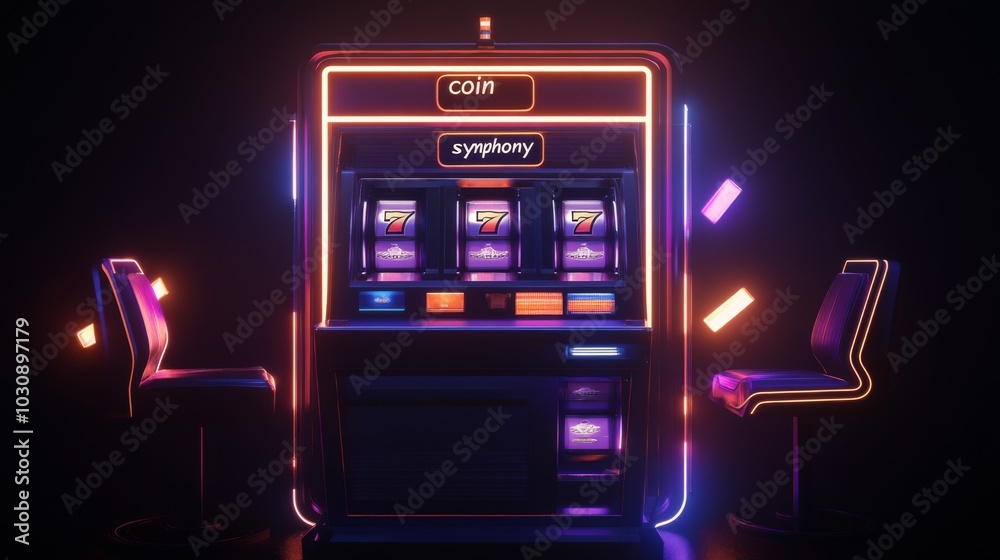 Immersive slot machine with sound vibration light for dynamic experience Immersive slot machine with sound vibration light for dynamic experience
