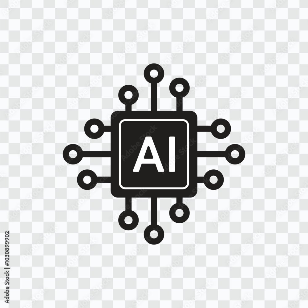 AI Technology Icon Set | Artificial Intelligence and Machine Learning Vector Symbols AI Technology Icon Set | Artificial Intelligence and Machine Learning Vector Symbols