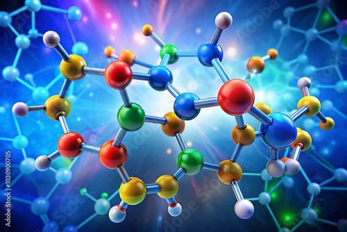 Detailed Carbamazepine Chemical Structure Illustration for Educational and Research Purposes in Pharmacology and photo