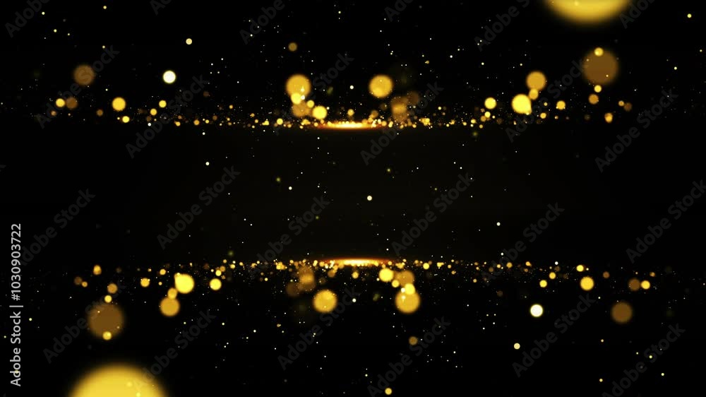 Gold particles background loop