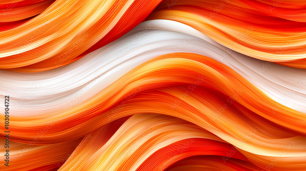 Vibrant orange and white waves create dynamic and energetic abstract background, perfect for conveying warmth and creativity. flowing lines evoke sense of movement and fluidity Vibrant orange and white waves create dynamic and energetic abstract background, perfect for conveying warmth and creativity. flowing lines evoke sense of movement and fluidity