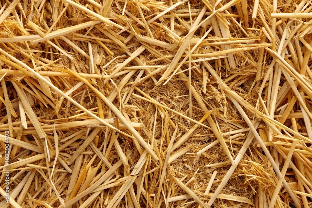 Close-up of dried straw texture background Close-up of dried straw texture background