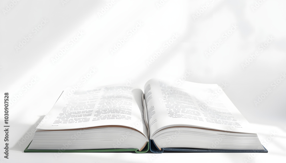 Two white books on light background isolated with white highlights, png Two white books on light background isolated with white highlights, png