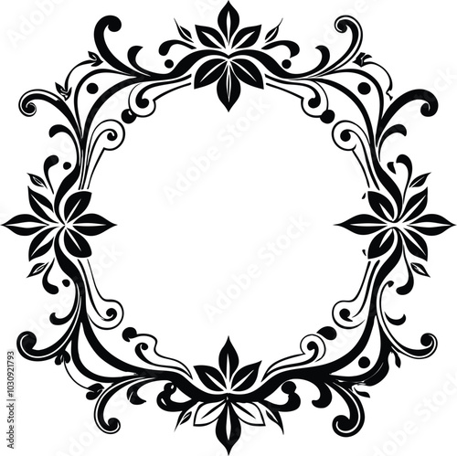 Line art mandala illustration, Vector Elegant Design for Background , wallpaper or Frame. Ai Generated