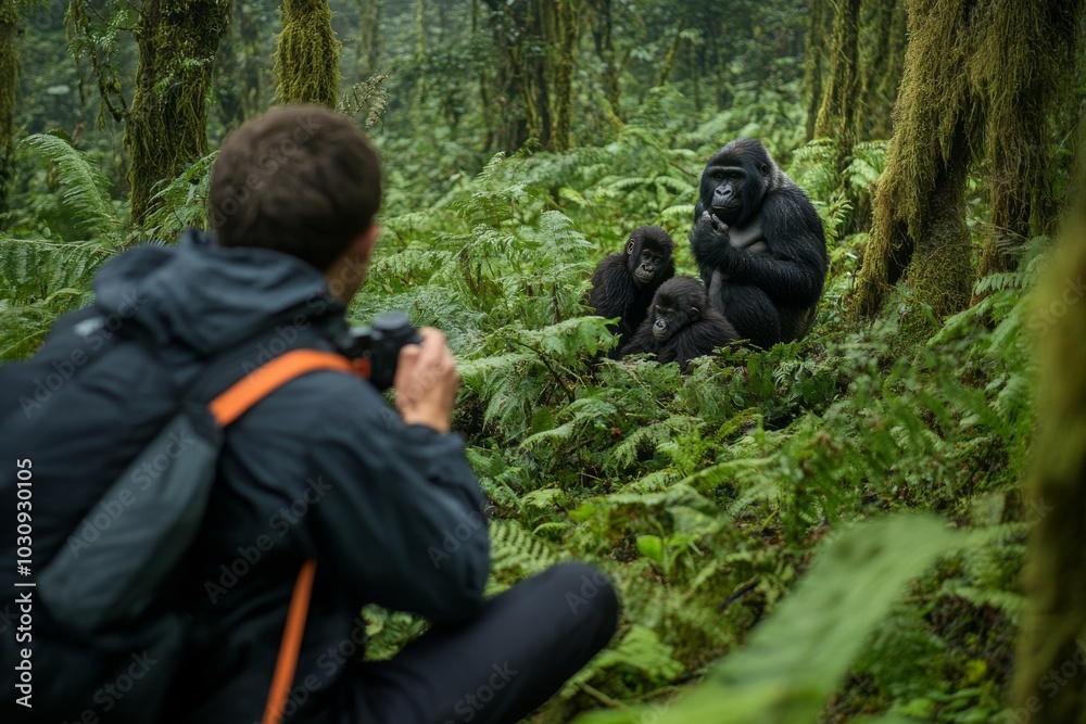 custom made wallpaper toronto digitalPhotographer Captures Gorillas in Lush, Verdant Forest