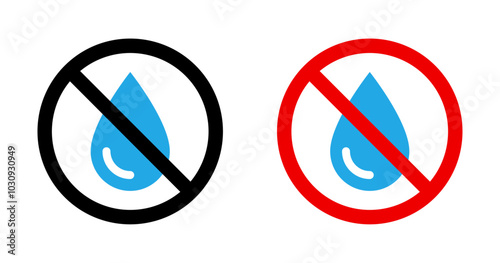 No water sign set