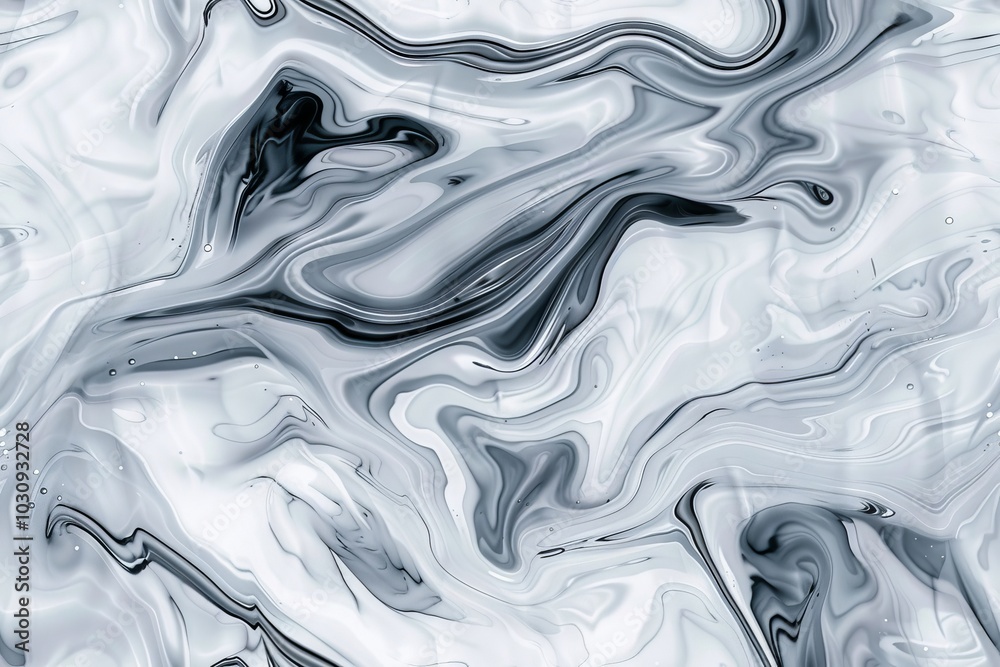 custom made wallpaper toronto digitalA close-up of an abstract art piece featuring swirling black and white liquid paint.