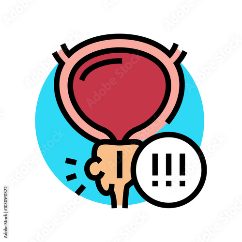 prostate health man disease color icon vector. prostate health man disease sign. isolated symbol illustration