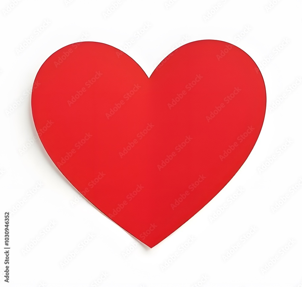 Heart shape sticker with red color is isolated on a white background for better visibility always. Heart shape sticker with red color is isolated on a white background for better visibility always.