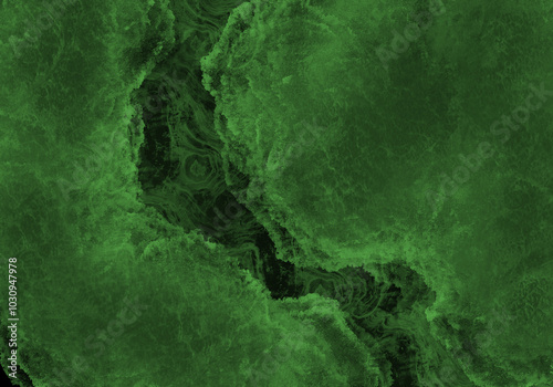 Tierra verde. Naturaleza fértil. Fondo verde y negro con textura