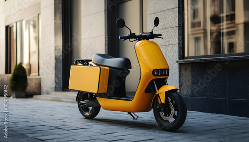 Delivery Scooter for Branding Mockup 