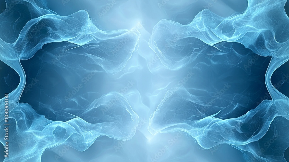 Symmetrical fractal designs in bright electric blue tones, fractal patterns, math-inspired art Symmetrical fractal designs in bright electric blue tones, fractal patterns, math-inspired art