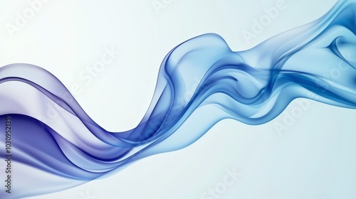 Abstract smoke trail forming smooth, twisting shapes, smoke trail, ethereal flow