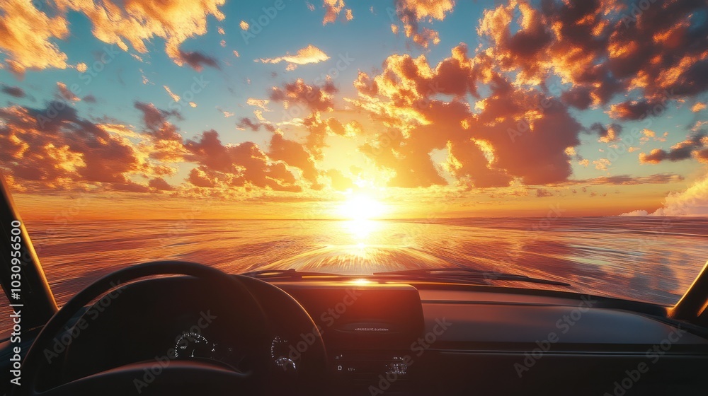 Driving into the Sunset Driving into the Sunset