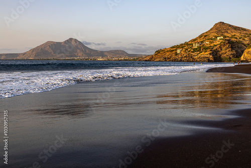 sunset on the beach, Ribeira da Prata, Tarrafal, Santiago Island, Cabo Verde