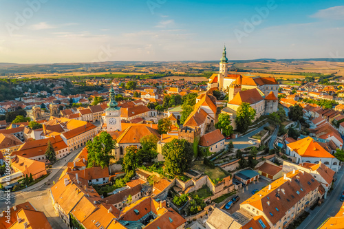 Mikulov Castle in Mikulov in South Moravia, Czech Republic. Most important castles in South Moravia