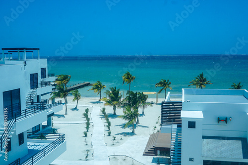 Hotel on the beach with pool