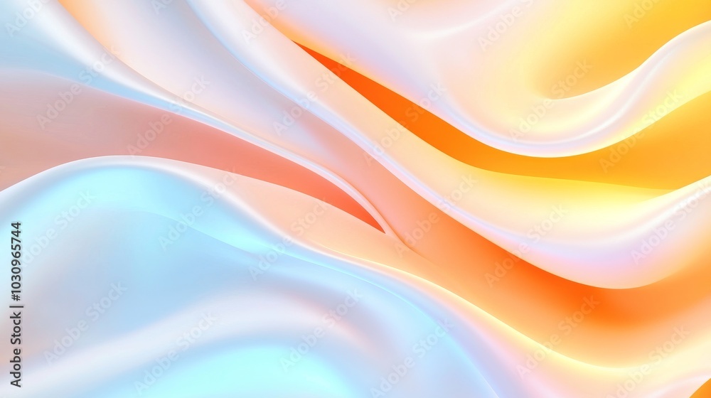Fototapeta premium Abstract gradient waves flowing with a futuristic digital texture, wave abstract, tech-inspired