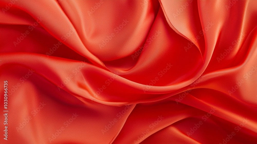 Gentle waves of silk-like fabric flowing in the wind, fabric waves, luxurious texture Gentle waves of silk-like fabric flowing in the wind, fabric waves, luxurious texture