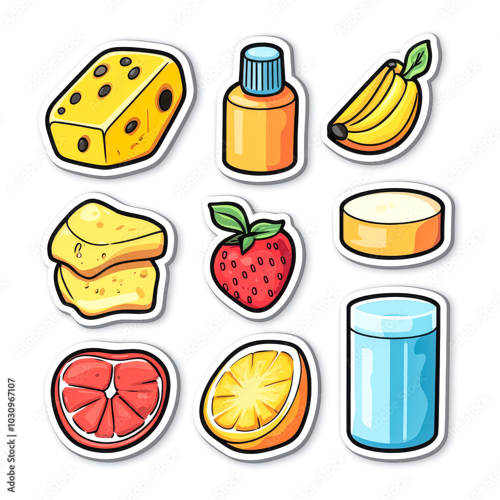 Healthy Skincare Ingredients Including Fruits and Essential Oils