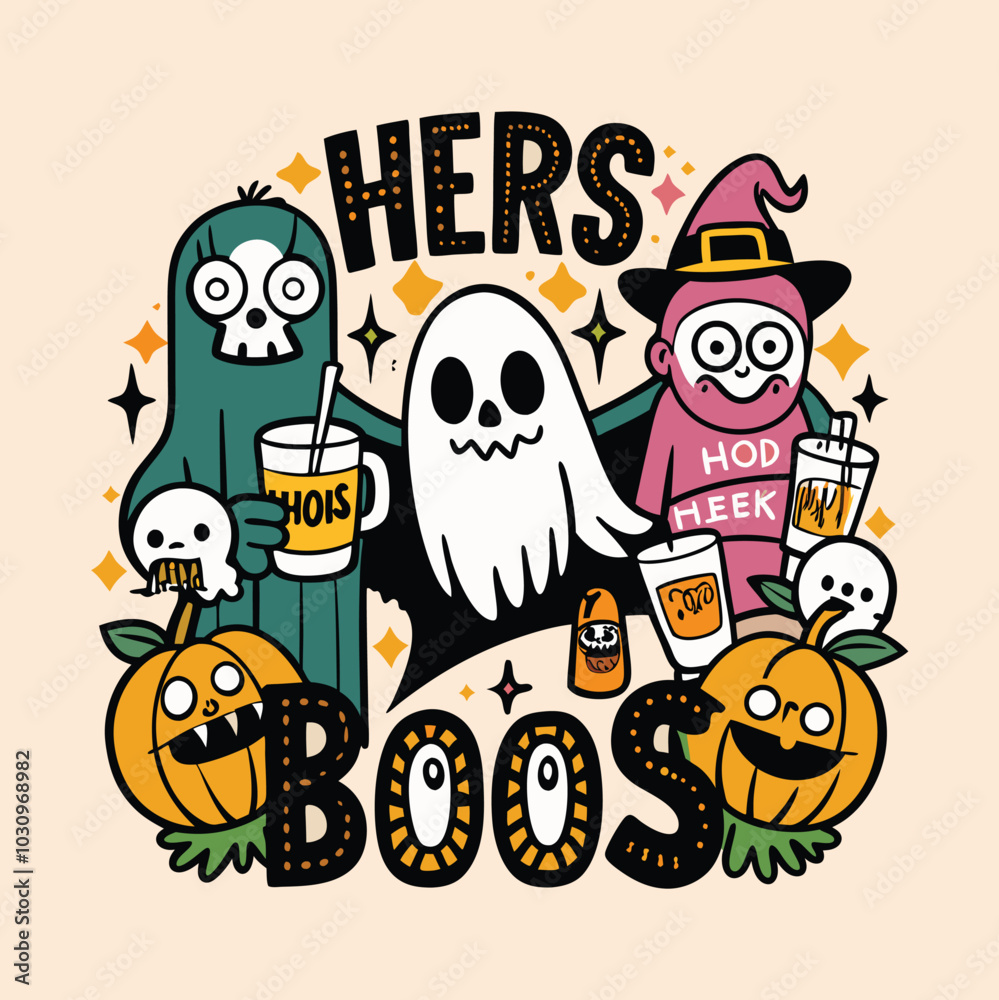 Fototapeta premium Halloween t-shirt design (Vector file) #halloween #vector #t-shirt