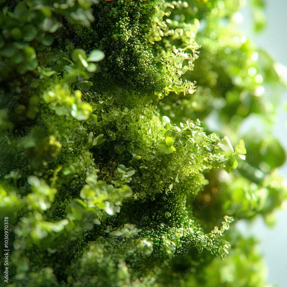Close-Up of Vibrant Green Botanicals Close-Up of Vibrant Green Botanicals