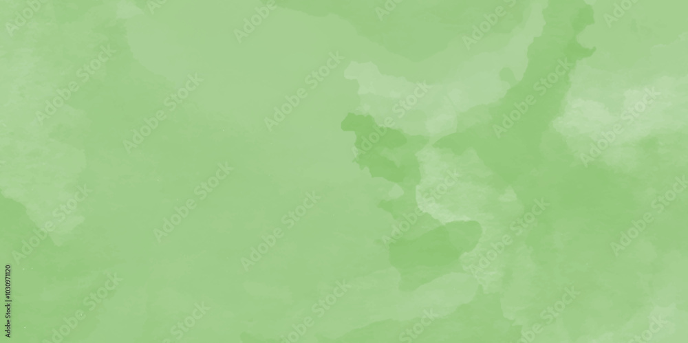 Obraz premium Abstract green watercolor background texture,marble watercolor blotches in distressed faded illustration,elegant pastel green stripes with white center,Summer minimalistic background. Paper texture.