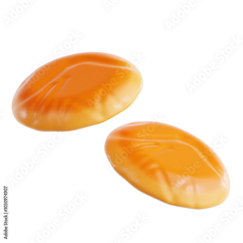 PNG 3D teacake illustration isolated on a white background