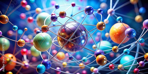 Discover Stunning Atomic Structure Photos Highlighting Molecules, Atoms, and Chemical Bonds for Educational and