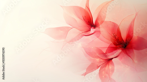 Abstract Floral Background with Soft Colors