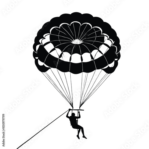Parasailing Silhouette