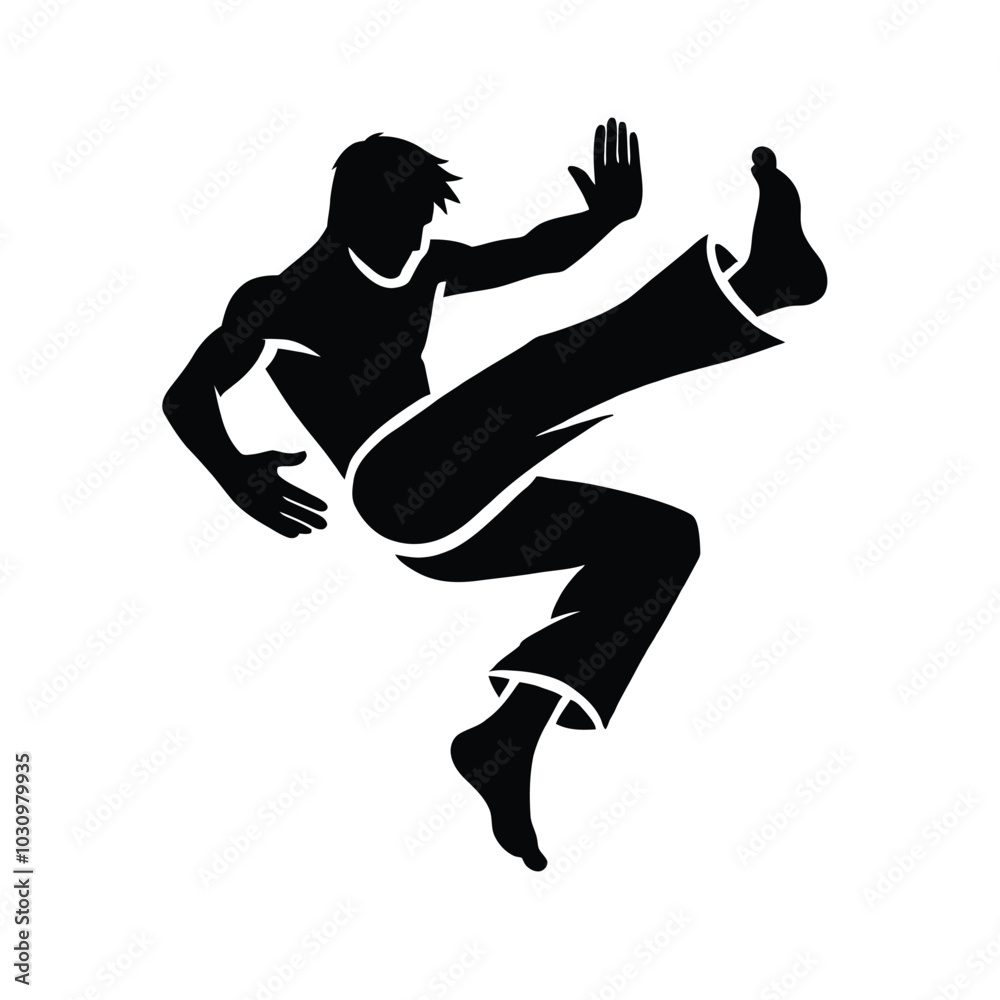Capoeira Silhouette