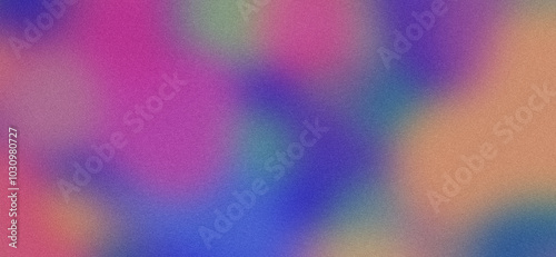 Blurred pastel background on white background with grainy texture