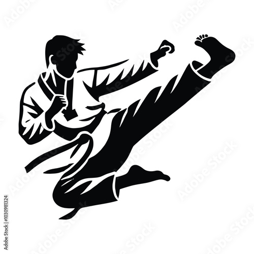 Taekwondo Silhouette